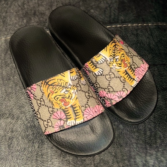 Gucci Shoes Gucci Bengal Tiger Slides Poshmark